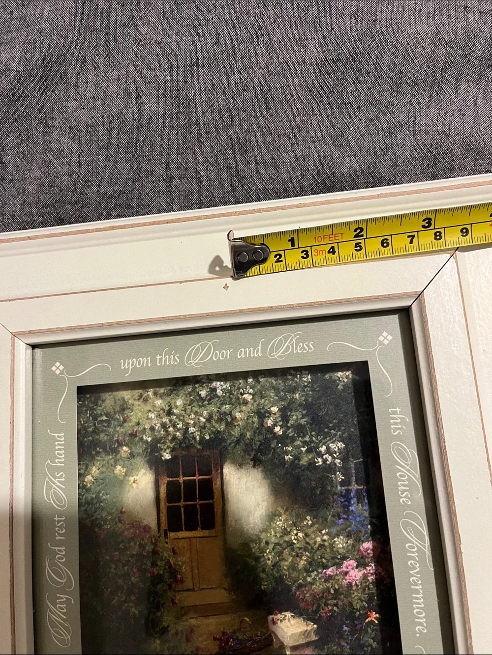 Vintage Framed Art Print “Doorway and Garden”Abbott Fuller Graves 10”x10”